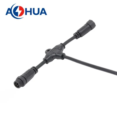 Горячие продажи в Китае светодиодный светильник T-типа, разъем кабеля-сплиттера, IP 67, 2-контактный, 3-контактный, 4-контактный, 3-сторонний многоканальный кабельный разъем для освещения для выращивания растений